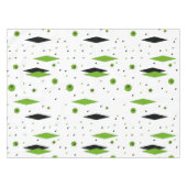 Retro Green Diamonds & Starbursts Tablecloth Tafelkleed (Voorkant (Horizontaal))