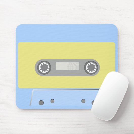Retro Green en Blue Cassettebandje Muismat (Met muis)