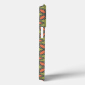 Retro Green en Oranje Abstract Floral Pattern Case-Mate iPhone Case (Achterkant / Rechts)