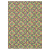Retro Green en Oranje Abstract Floral Pattern Tafelkleed (Voorkant)
