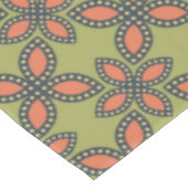 Retro Green en Oranje Abstract Floral Pattern Tafelkleed (Gekanteld)