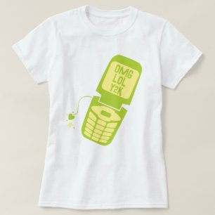 Retro Green Flip Phone T-Shirt
