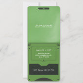 Retro Green Handheld Gaming II Birthday Kaart (Achterkant)