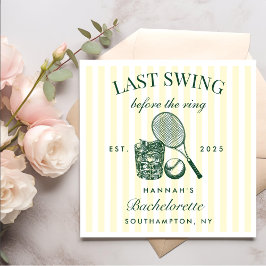 Retro Green laatste swing voor de Ring Tennis Bach Servet