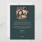 Retro Green Merry & Married Photo Holiday Feestdagenkaart (Achterkant)