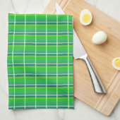 Retro Green Pattern Kitchen Towel Theedoek (Quarter Fold)