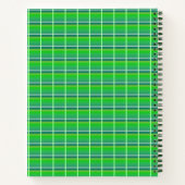 Retro Green Plaid Custom Food Recipe Notitieboek (Achterkant)