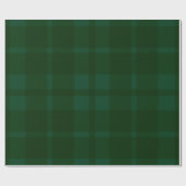 Retro Green Plaid Whimsical Christmas  Cadeaupapier (Vlak)