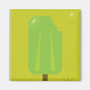Retro Green Popsicle Magneet
