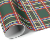 Retro Green Pset-kerstcadeaupapier voor kerstcadea Cadeaupapier (Rol Hoek)