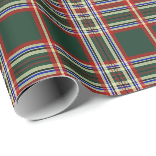 Retro Green Pset-kerstcadeaupapier voor kerstcadea Cadeaupapier (Rol Hoek)