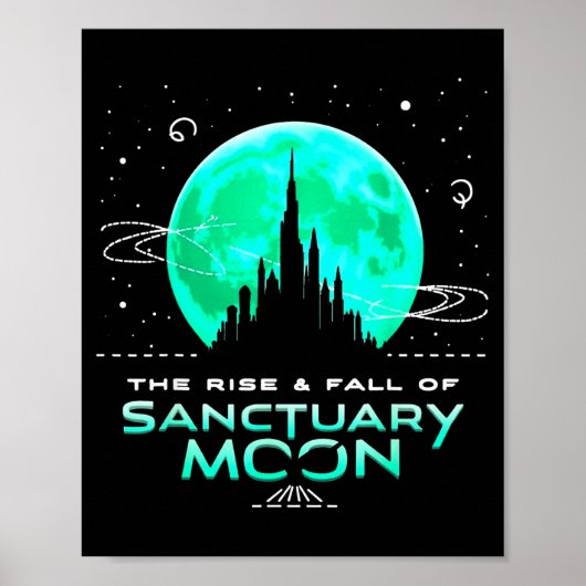 Retro Green Quote The Rise And Fall Of Sanctuary M Poster (Voorkant)