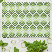 Retro Green Shades Kitchen Towel Theedoek (Gevouwen)