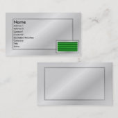 Retro - Green Shutter Profile Card Visitekaartje (Voorkant / Achterkant)
