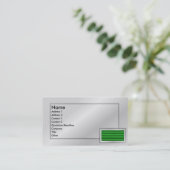 Retro - Green Shutter Profile Card Visitekaartje (Staand voorkant)