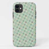 Retro Green-Stippen Case-Mate iPhone Case (Achterkant)