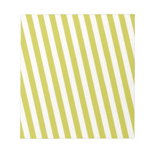 Retro Green Striped Patroon Notitieblok