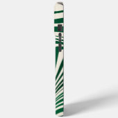 Retro Green Swirl Abstract Pattern Case-Mate iPhone Case (Achterkant / Links)