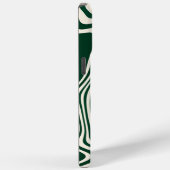 Retro Green Swirl Abstract Pattern Case-Mate iPhone Case (Achterkant / Rechts)