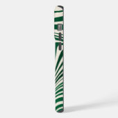 Retro Green Swirl Abstract Pattern iPhone Hoesje (Linkerkant)