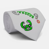 Retro Green Telefoon  Humor Stropdas (Opgerold)