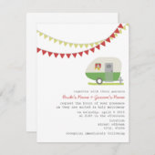 Retro Green Trailer Weddenschap Kaart (Voorkant / Achterkant)