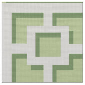 Retro Green Trellis Fabric Stof (Close Up)