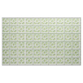 Retro Green Trellis Fabric Stof (Yard (91,4 cm))
