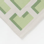 Retro Green Trellis Fleece Blanket Deken (Hoek)