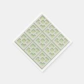 Retro Green Trellis Paper Napkin Servet (Hoek)