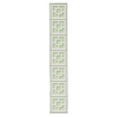 Retro Green Trellis Table Runner Lange Tafelloper (Voorkant)