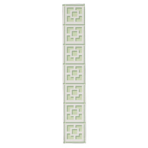 Retro Green Trellis Table Runner Lange Tafelloper