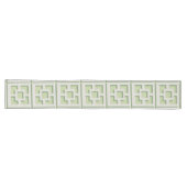 Retro Green Trellis Table Runner Lange Tafelloper (Horizontaal)