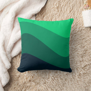 Retro Green Wave patroon Kussen