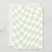 Retro Green Wavy Patricks Day Verjaardag Kaart (Achterkant)