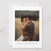 Retro Green Wedding Save The Date (Achterkant)