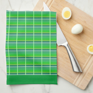 Retro Green White Pattern Kitchen Towel Theedoek