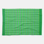 Retro Green White Pattern Kitchen Towel Theedoek (Horizontaal)