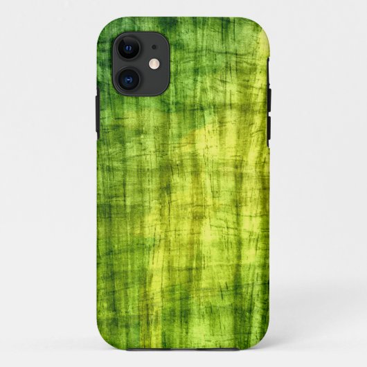  Retro Green Wood Abstracte Kunst Case-Mate iPhone Case (Achterkant)