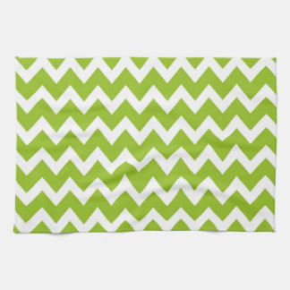 Retro GREEN Zig Zag Pattern Theedoek