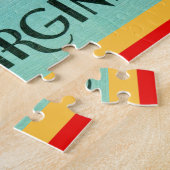Retro Greetings From Roanoke, VA Legpuzzel (Zijkant)