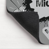 Retro Grey Custom Comic Book Pattern Personalised Muismat (Hoek)