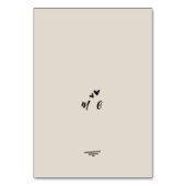 Retro Grey Hand Drawn Illustrated Wedding Kaart (Achterkant)