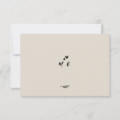 Retro Grey Hand Written Scribble Wedding RSVP  (Achterkant)