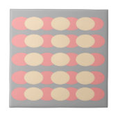 Retro Grey Spot Print Ceramic Wall Tile Tegeltje (Voorkant)