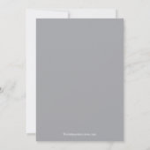 Retro Grey Stock de Uitnodiging van de Bridal van (Achterkant)