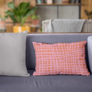 Retro Grid Abstract patroon Accent Kussen