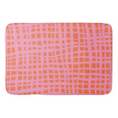 Retro Grid Abstract patroon Badmat (Voorkant)