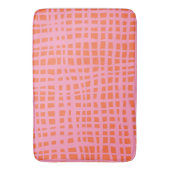 Retro Grid Abstract patroon Badmat (Voorkant Verticaal)