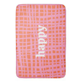 Retro Grid Abstract Patroon Badmat (Voorkant Verticaal)